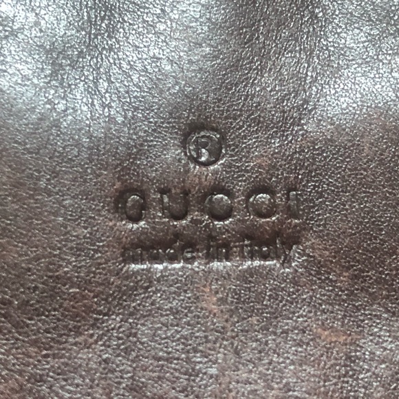 Gucci Messenger Bag - GG monogram brown leather cross body - Picture 7 of 9
